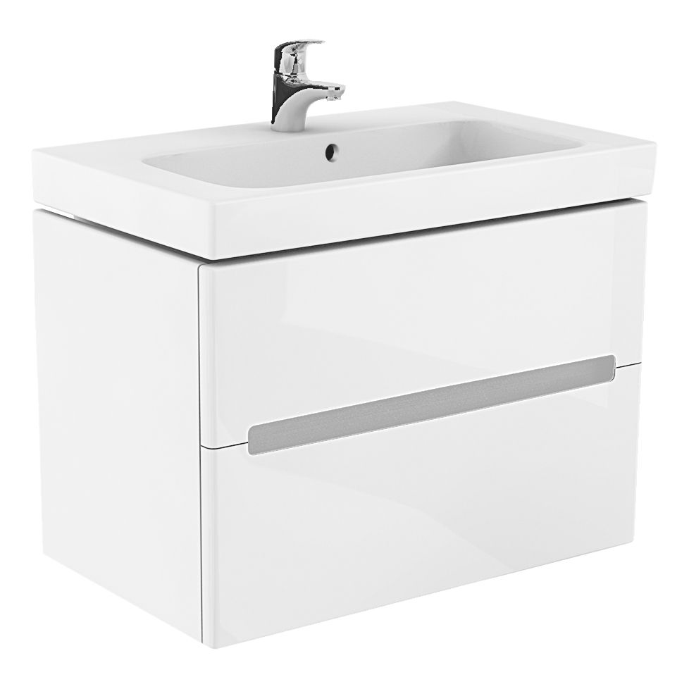 EBS by Geberit Modo Skrinka s umývadlom 100 cm, biela lesklá