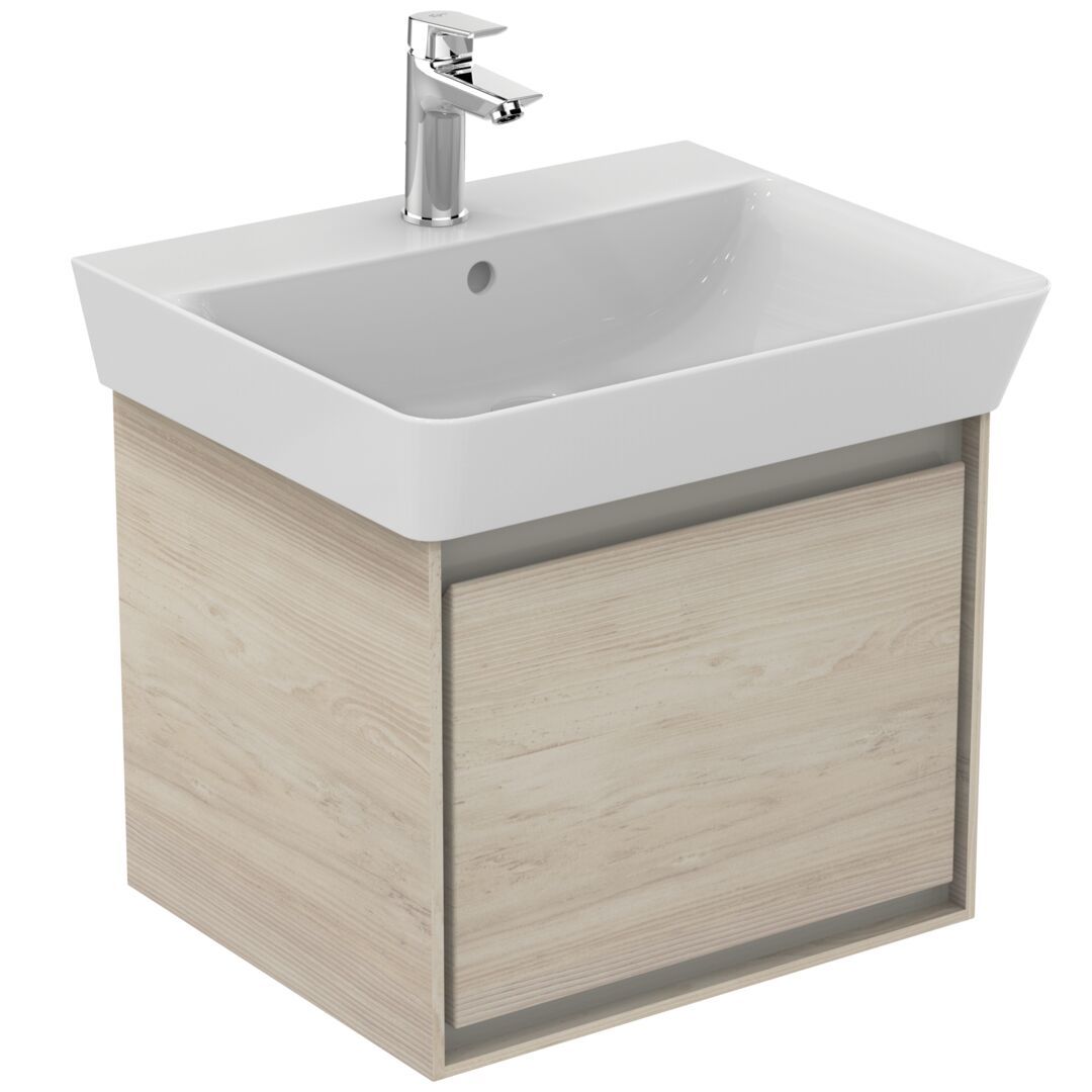 Ideal Standard Connect Air Skrinka pod umývadlo Cube 55 cm, 48x40,9x40 cm, dekor svetlé drevo E0844UK