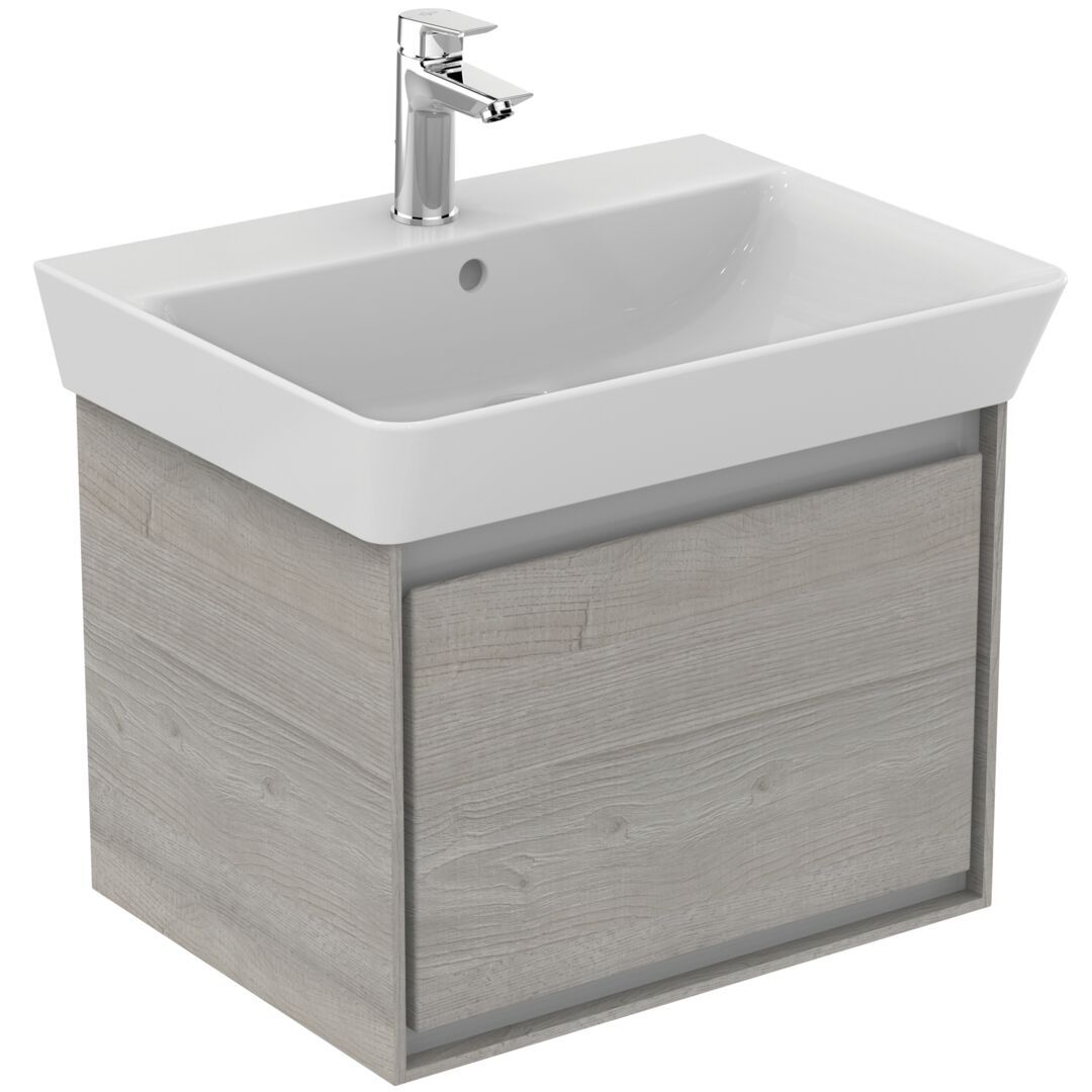 Ideal Standard Connect Air Skrinka pod umývadlo Cube 60 cm, 53x40,9x40 cm, dekor sivý dub E0846PS