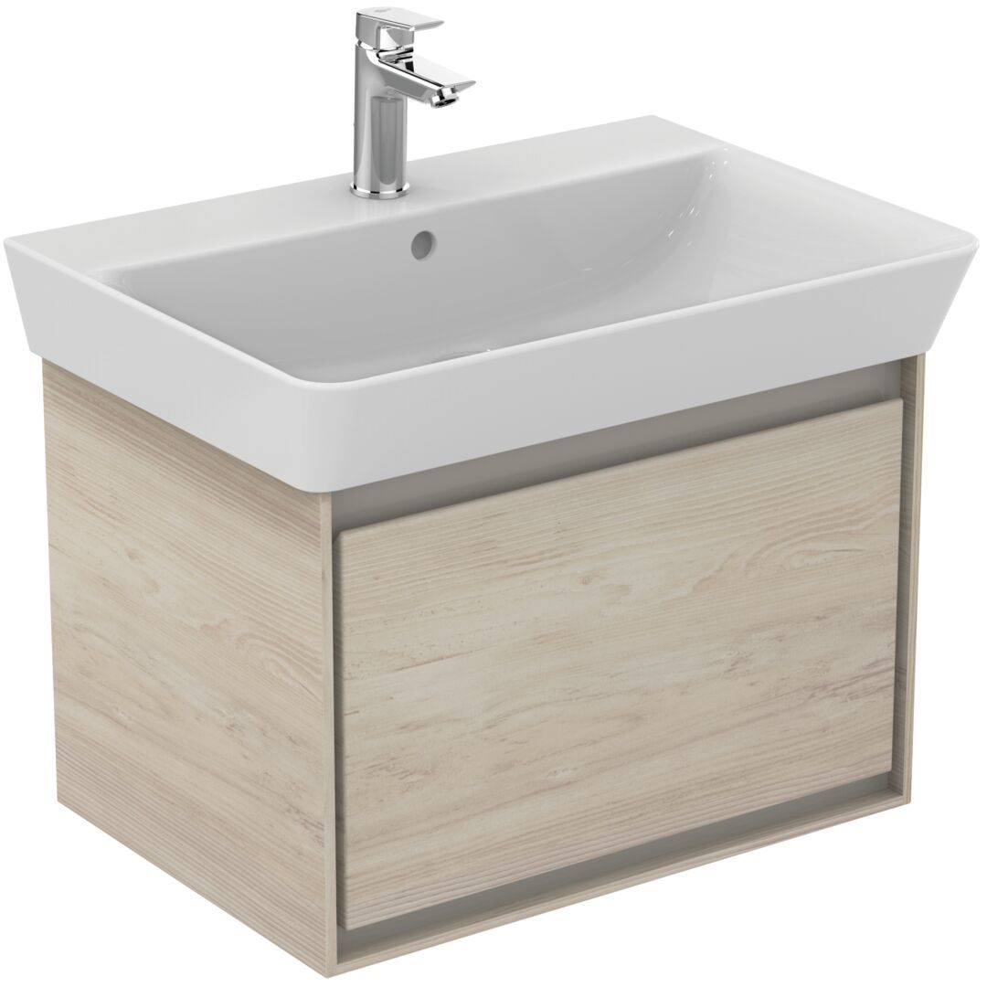 Ideal Standard Connect Air Skrinka pod umývadlo Cube 65 cm, 58x40,9x40 cm, dekor svetlé drevo E0847UK