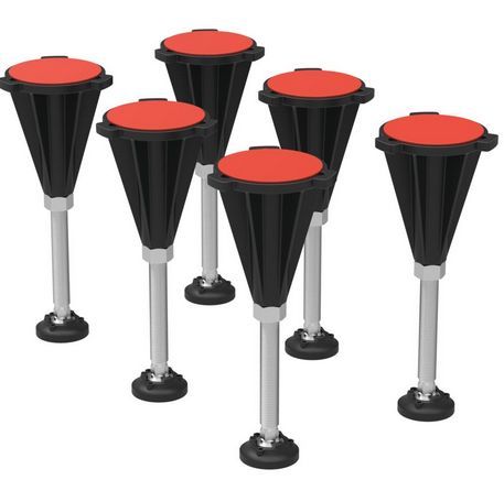 Ideal Standard Ultra Flat S Nohy sprchovej vaničky, chróm/čierna K936467