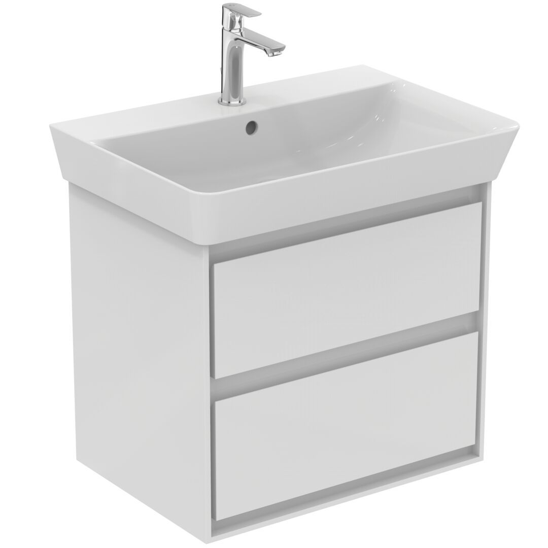 Ideal Standard Connect Air Skrinka pod umývadlo Cube 65 cm, lesklá biela E1605B2