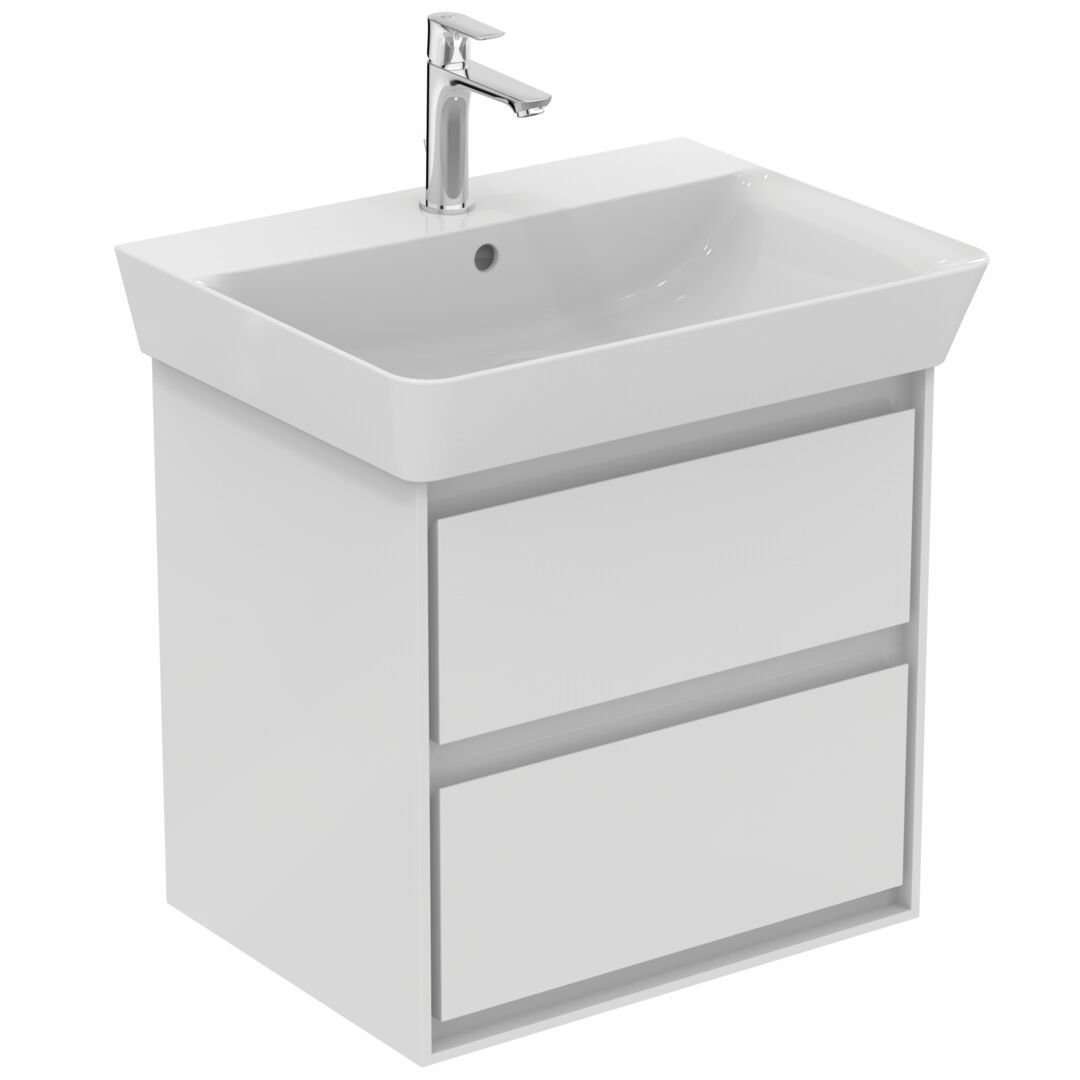 Ideal Standard Connect Air Skrinka pod umývadlo Cube 60 cm, lesklá biela E1606B2