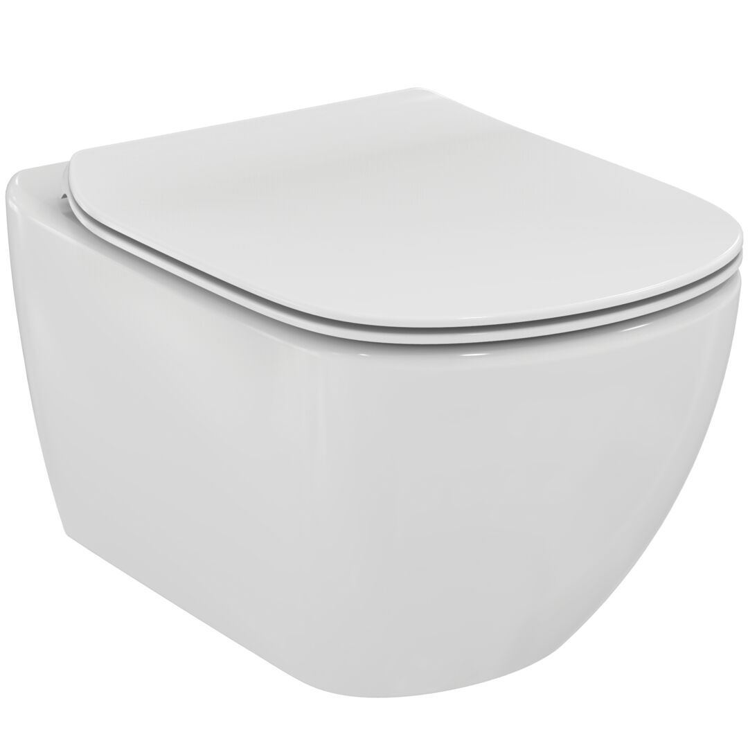 Ideal Standard Tesi Závesné WC so sedadlom, Aquablade, biele T354701