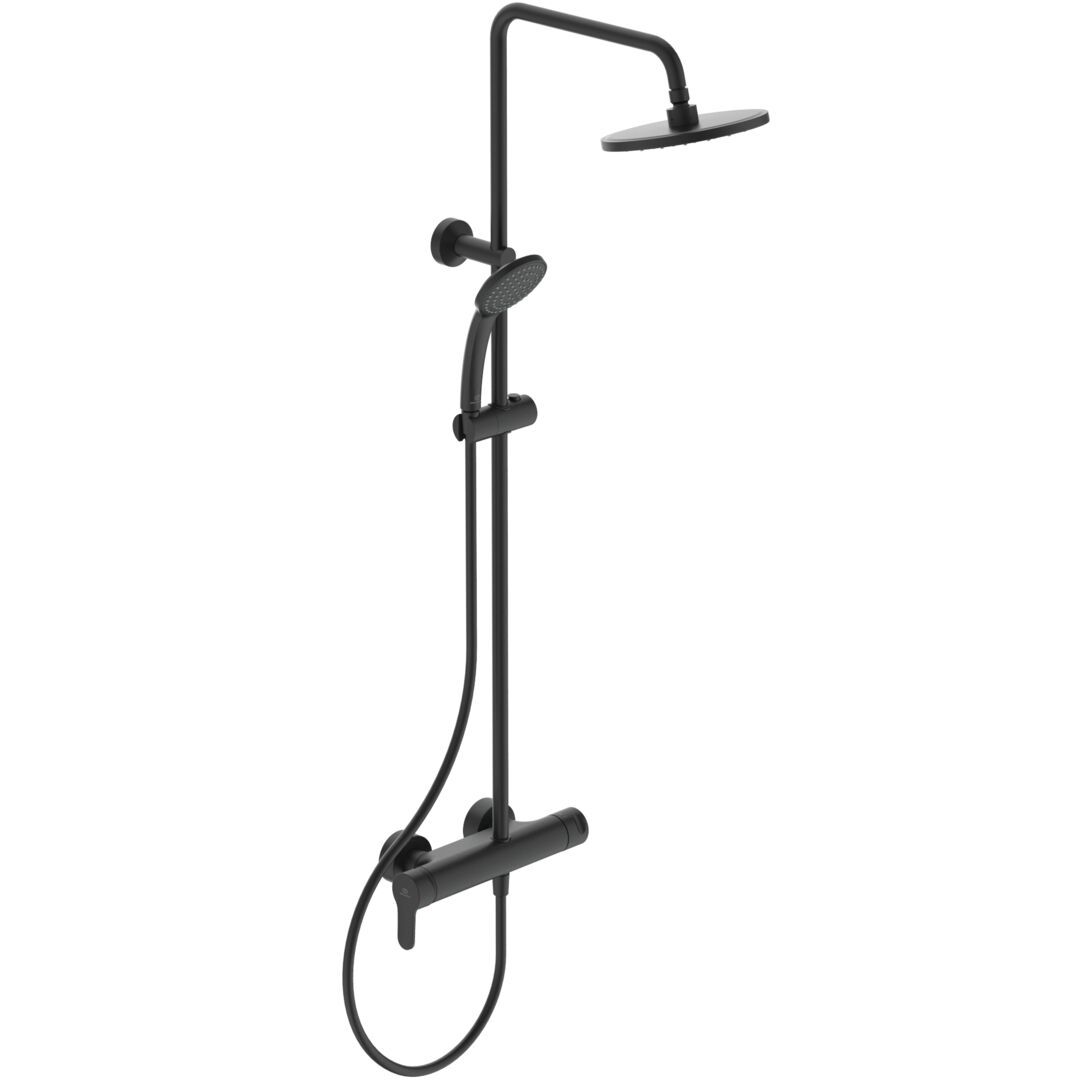 Ideal Standard Cerafine O Sprchový systém s batériou, čierny BC750XG