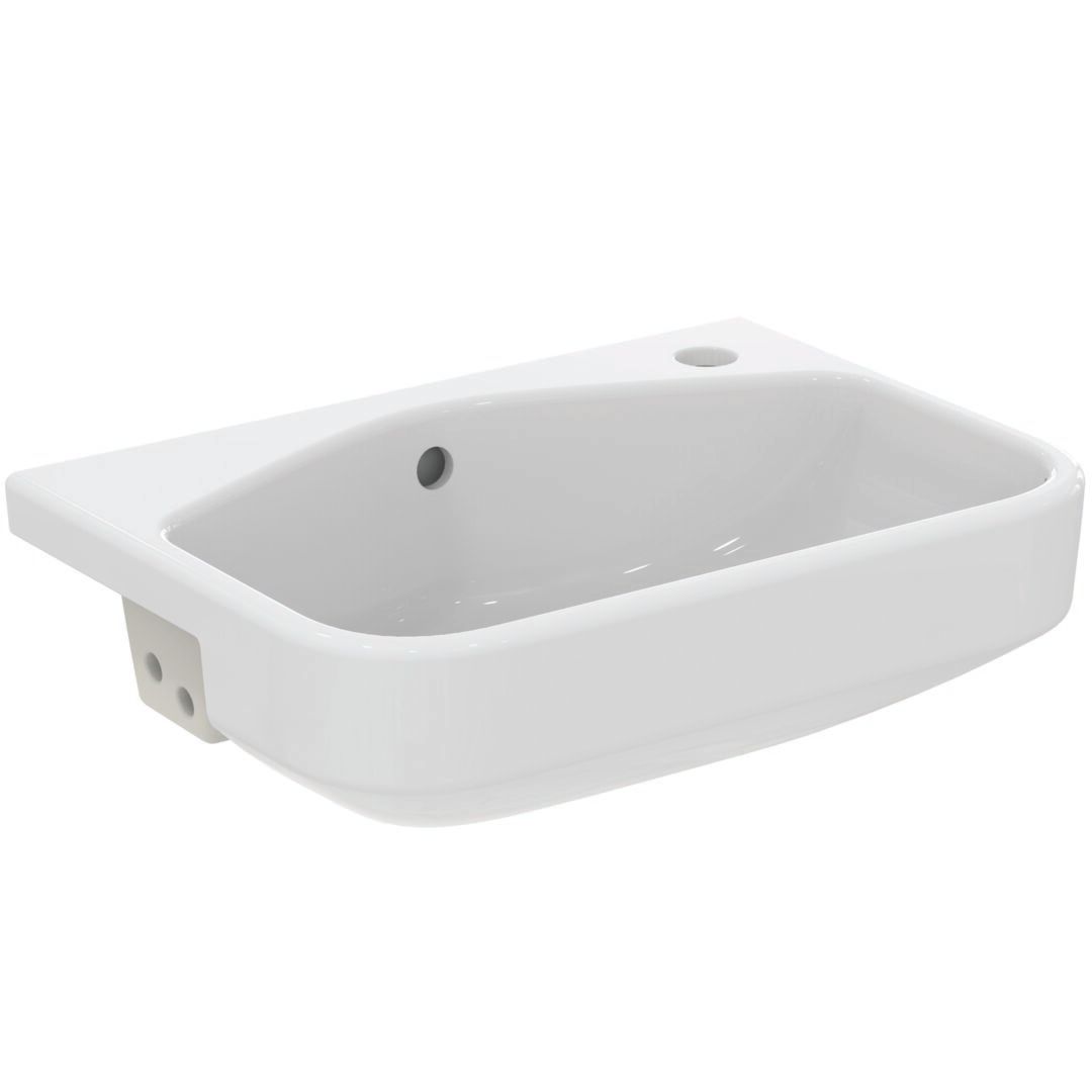Ideal Standard i.Life Polozápustné umývadlo 50 x 36 cm s otvorom vpravo, biele T458801