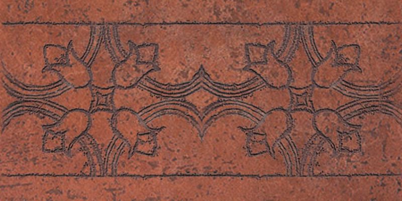 Rako Antik DDRJH012 bordura 30x30 cihlová