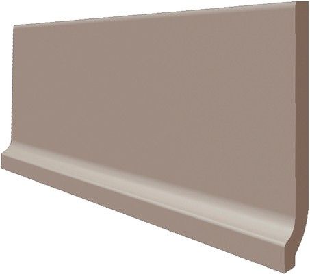 Rako Taurus Color TSPEM025 sokl s požlábkem 20x9 hnědošedý