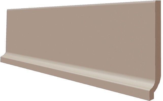 Rako Taurus Color TSPJB025 sokl s požlábkem 30x8 hnědošedý