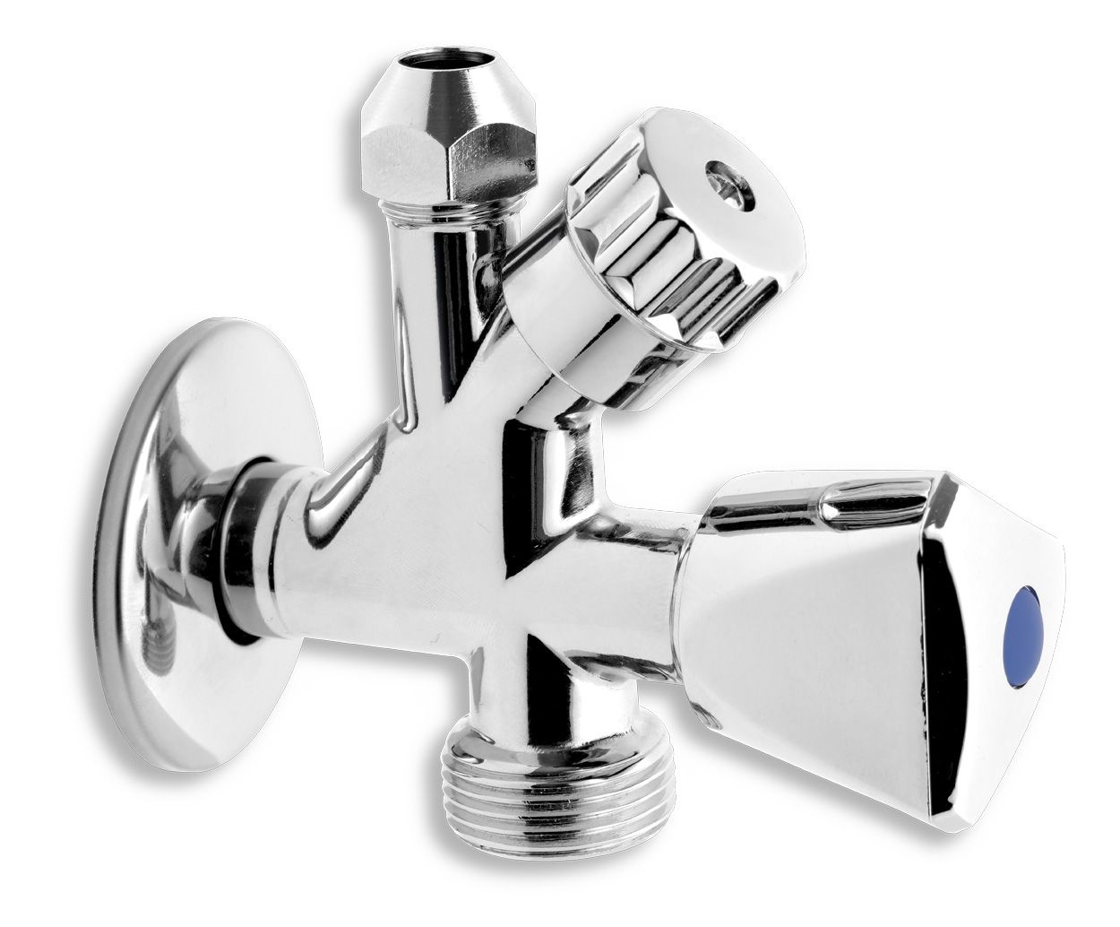 Novaservis Kombinovaný klaksón s ventilom pre práčku 1/2 "x3/8 "x3/4" CF5104