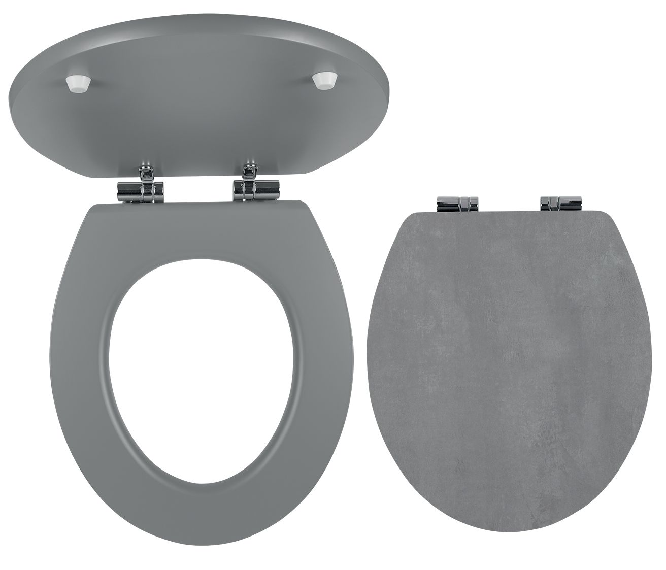 Novaservis Záchodová doska, MDF s potlačou, tmavosivý betón WC/SOFTSTONE2