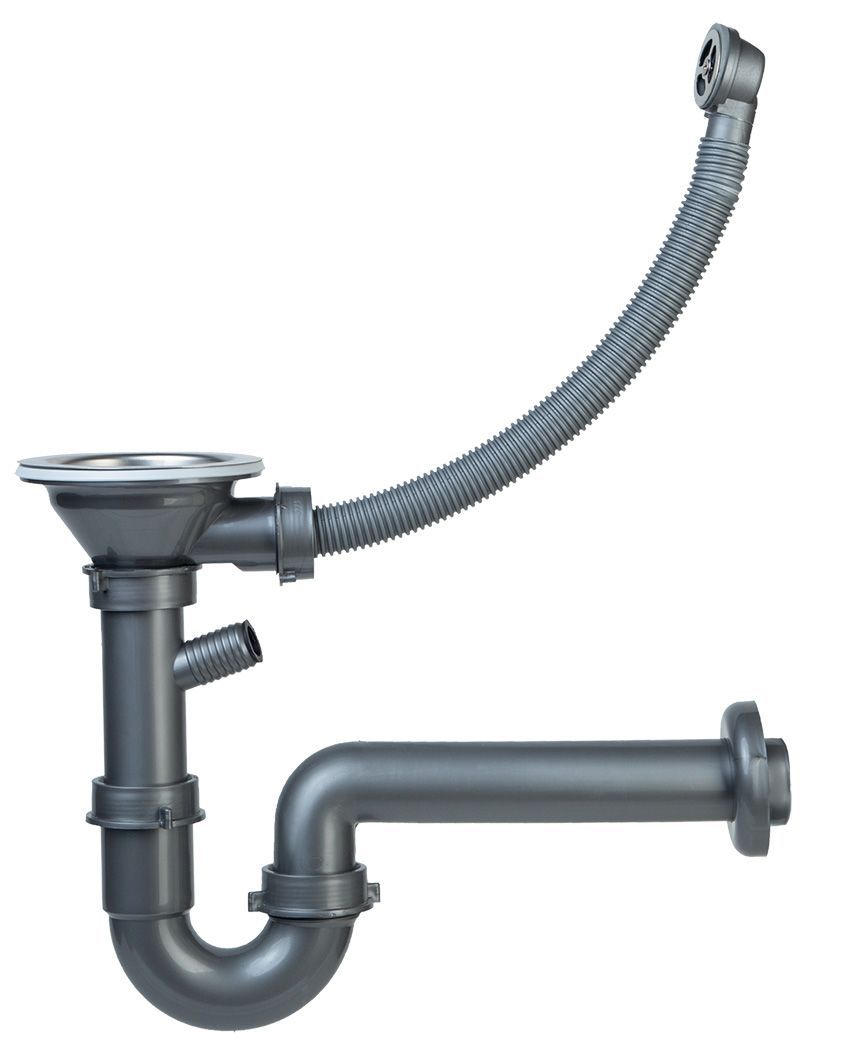Novaservis  Sifón pre drez s prepadom, 89 mm, plast NSP51
