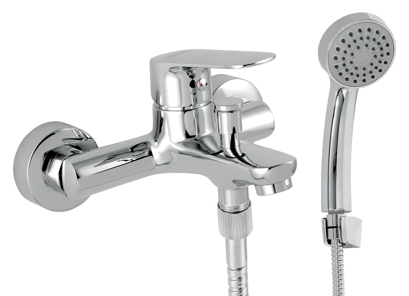 Novaservis Titania Cosmos Vaňová nástenná batéria Eco, rozteč 15 cm, so sprchovou súpravou, chróm 90220,0E