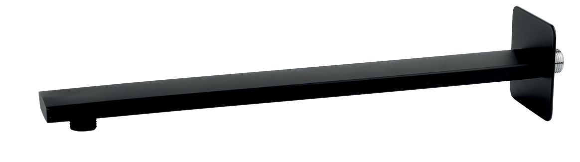 Novaservis Pevné sprchové rameno zo steny 40 cm, čierne RAM405,5