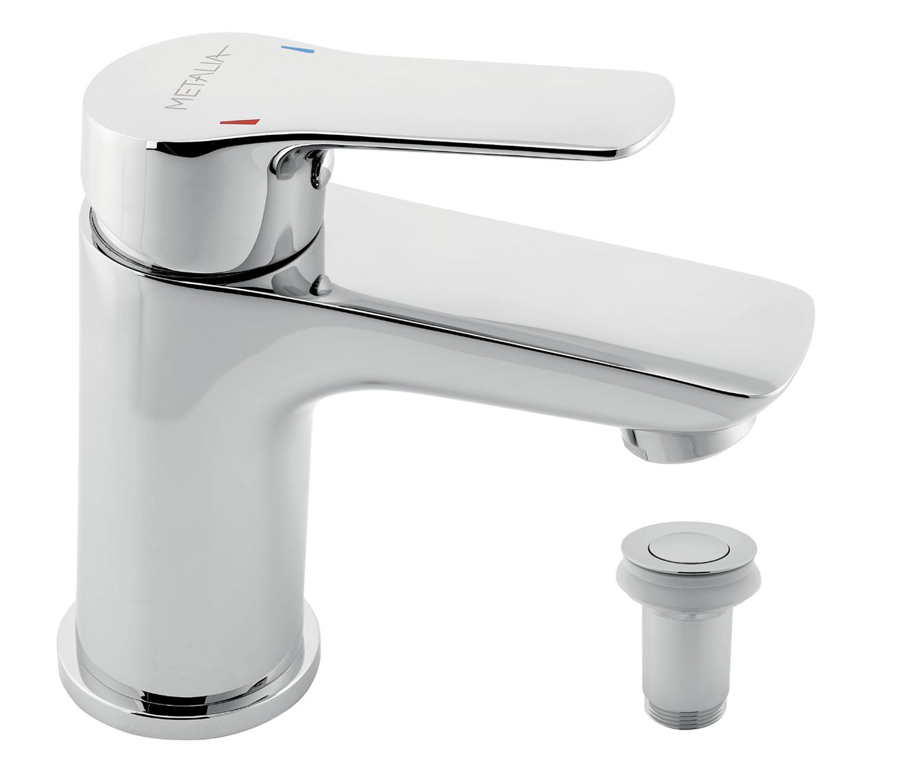 Novaservis Metalia 54 Umývadlová batéria s výtokom click-clack, chróm 54003,0