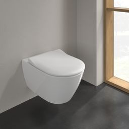 Villeroy & Boch Subway 2.0 Závesné WC s WC doskou, Rimless, DirectFlush, alpská biela 5614R2R1 - galéria #1