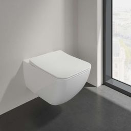 Villeroy & Boch Venticello Závesné WC s WC doskou, DirectFlush, CeramicPlus, alpská biela 4611RLR1 - galéria #1