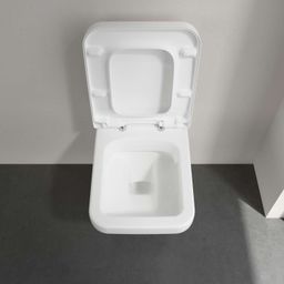 Villeroy & Boch Architectura Závesné WC s WC doskou, DirectFlush, alpská biela 5685HR01 - galéria #5