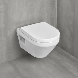 Villeroy & Boch Architectura Závesné WC s WC doskou, TwistFlush, alpská biela 5684CL01 - galéria #1
