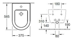 Villeroy &amp; Boch Subway 2.0 biely závesný bidet - 54000001 - galéria #1