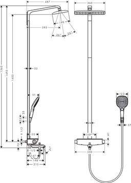 Hansgrohe Sprchový systém Raindance E 27113000 - galéria #1