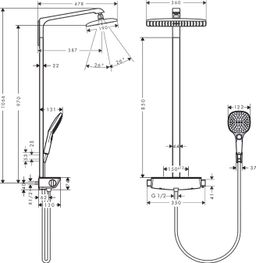Hansgrohe Sprchový systém Raindance E 27286400 - galéria #1