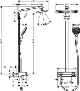 Hansgrohe Sprchový systém Raindance E 27288000 - galéria #1