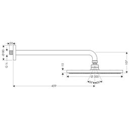 Hansgrohe Raindance S Hlavová sprcha 27492000 - galéria #1