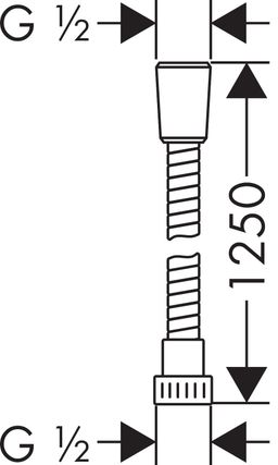 Hansgrohe Metaflex sprchová hadica 125 cm 28262000 - galéria #1