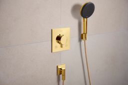 Hansgrohe FixFit Fine E Podomietkový vývod hadice, lesklá zlatá 28883990 - galéria #1