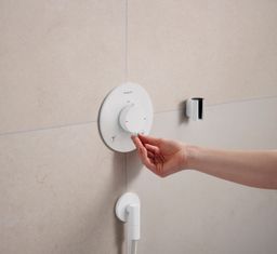 Hansgrohe Porter Fine Pevný držiak sprchy, matná biela 28885700 - galéria #2
