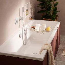 Hansgrohe Flexaplus Vonkajšie kryty vaňového sifónu, biela matná/biela lesklá 58187700 - galéria #1