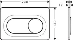 Hansgrohe iFrame Original S Ovládacie tlačidlo, čierna matná 66002670 - galéria #3