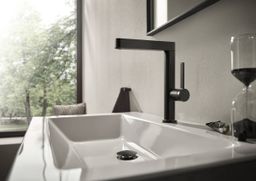 Hansgrohe Finoris Umývadlová batéria s výpusťou click-clack, kartáčovaný čierny chróm 76060340 - galéria #1