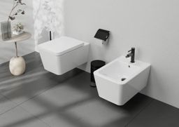 Hansgrohe Finoris Bidetová batéria s výpusťou click-clack, kartáčovaný čierny chróm 76200340 - galéria #1