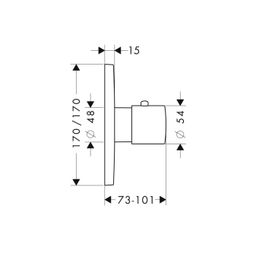 Axor Citterio M HighFlow termostat 34716000 - galéria #1