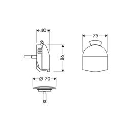 Hansgrohe Exafill Top Set Vaňová výpusť 58127000 - galéria #1