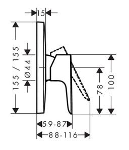 Hansgrohe Talis E sprchová batéria, chróm 71765000 - galéria #1