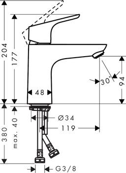 Hansgrohe Focus umývadlová batéria 100 31509000 - galéria #1