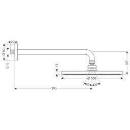 Hansgrohe Raindance S Hlavová sprcha 26601000 - galéria #1