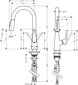 Hansgrohe Páková batéria 160 Talis M51, 72815800 - galéria #1