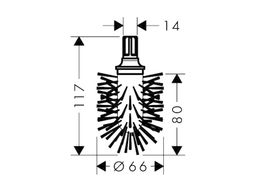 Hansgrohe Kefa Logis čierna samostatne 40068000 - galéria #1