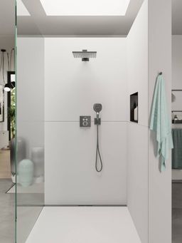 Hansgrohe Raindance Select E Ručná sprcha 12 cm, brúsený čierny chróm 26520340 - galéria #1