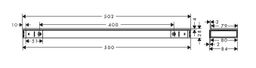Hansgrohe Rainfinity Shelf 500 chróm 26844000 - galéria #1