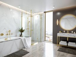 Hansgrohe Raindance Select S sprchový systém s termostatom, leštené zlaté 27633990 - galéria #2