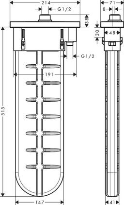 Hansgrohe sBox pre vaňu, horná súprava oválna, chróm 28020000 - galéria #1