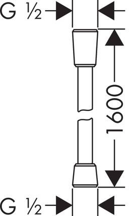 Sprchová hadica AXOR 160 cm, chróm 28626000 - galéria #1
