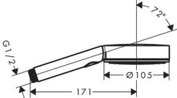 Hansgrohe Ručná sprcha Pulsify Select S 10,5 cm Activation, biela matná 24100700 - galéria #4