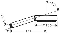 Hansgrohe Pulsify S Ručná sprcha 10,5 cm, biela matná 24120700 - galéria #1