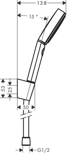 Hansgrohe Súprava ručnej sprchy Pulsify Select S s držiakom a hadicou, chróm 24303000 - galéria #1